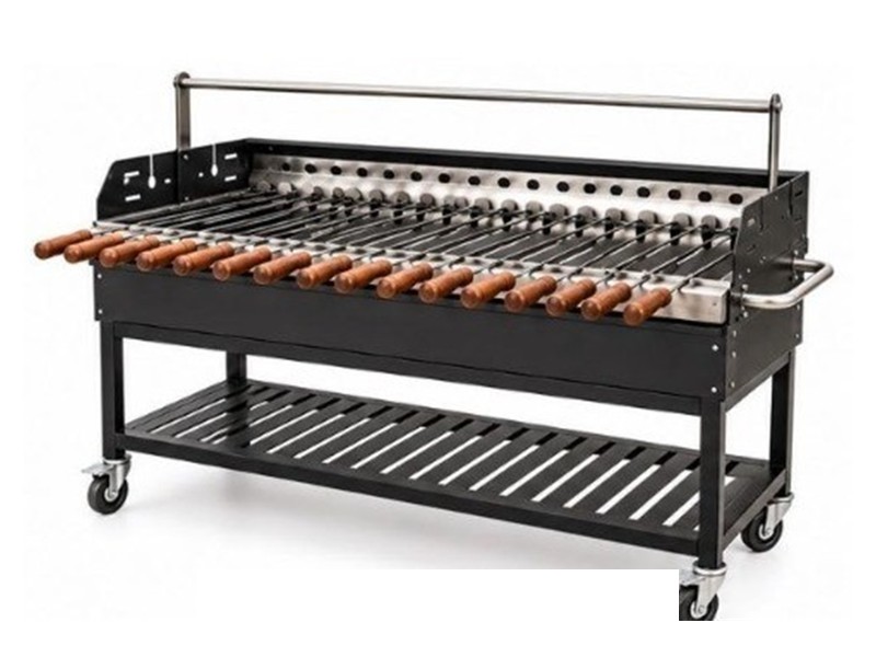 Commercial Charcoal Skewer BBQ Cart